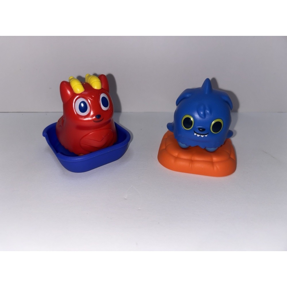 2025 Wendy's My Strange Pet Kids Meal Toys "Slug Bunny" & "Shark Dog"